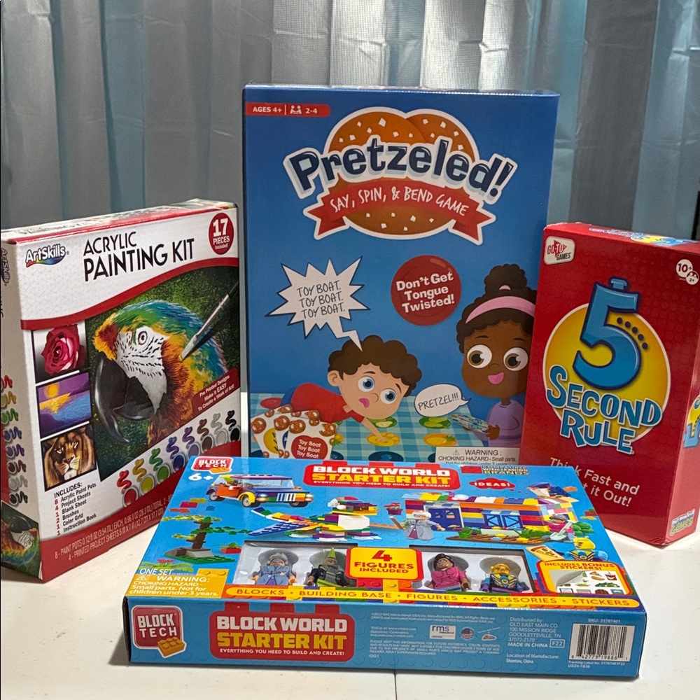 Lot of assorted kids activities.